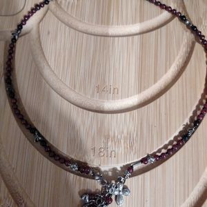 18 inch Garnet necklace